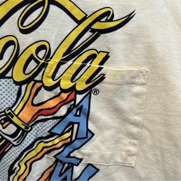 Coca-Cola Yellow Pop Art Cropped Graphic Tshirt Size Medium - "Janie" - Picture 13 of 16